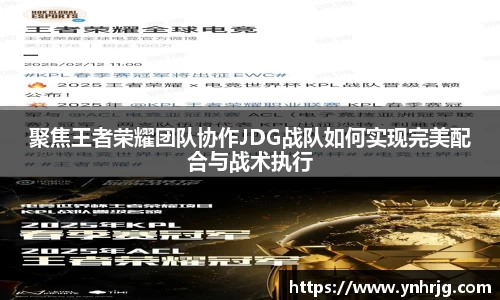聚焦王者荣耀团队协作JDG战队如何实现完美配合与战术执行