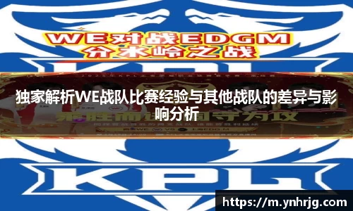 独家解析WE战队比赛经验与其他战队的差异与影响分析